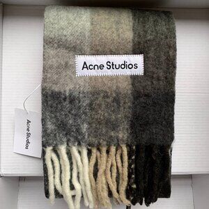Acne Studios Mohair checked scarf